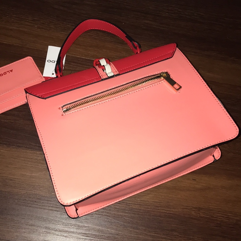 Aldo Caiillaa Top Handle Bag With Matching Card Wallet NWT - Picture 7 of 11
